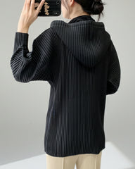 Signature Thick Pleated Hoodie
