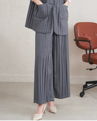 Luxury Cozy Pleated Pants
