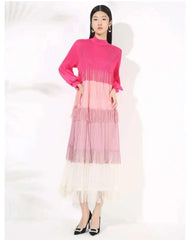 Luxury Pleated Fringe Dress