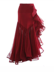 Luxury Asymmetrical Ruffle Skirt