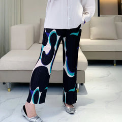 Designer Plissé Trousers