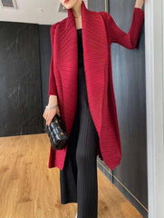 Elegant Pleats Formal Coat