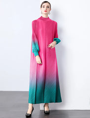Truly Pleated Cuff Sleeve Dress