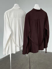 Luxury Draped Blouse Top