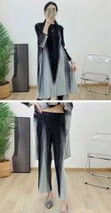 Plissé Wide Leg Trouser & Blouse