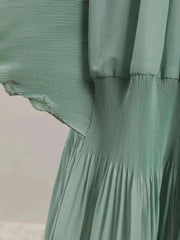 Elegant Ruffled Pleats Dress