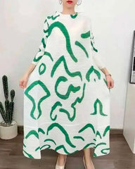 Luxury Plisse Kaftan Dress