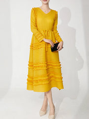 Premium Pleated Stretchy Dress