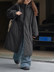 Women's Cozy Oversized Hooded Parka Jacket