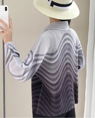 Signature Pleated Polo Top