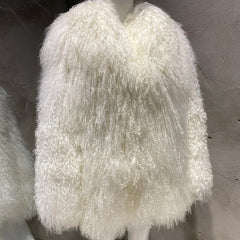 Luxury Lamb Extra Curly Fur Coat