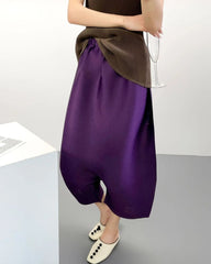 Luxury Pleated Cropped Culottes