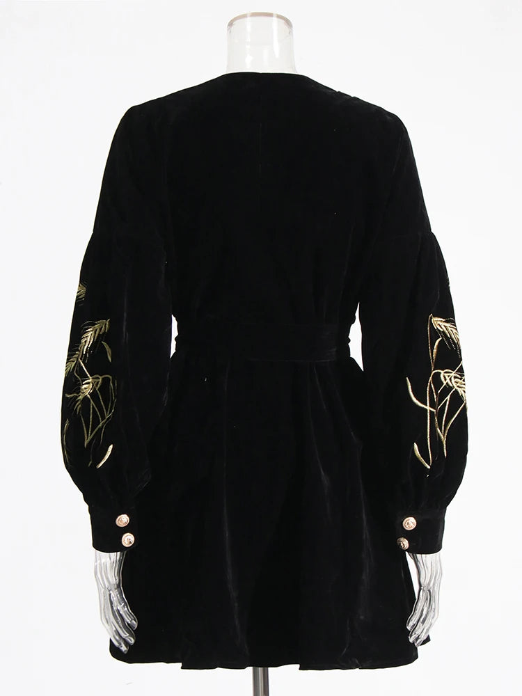 HEYFANCYSTYLE Golden Luxe Velvet Coat