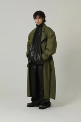 Men's Ultra Oversized Full-Length Trench Coat