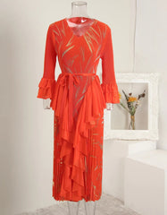 Luxury Pleats Formal Dress