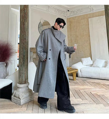 Men's Luxurious Oversized Long Wool Coat