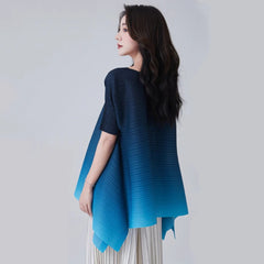 Truly Pleated Ombre Tunic Top