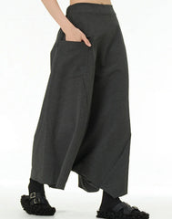 Avant-Garde Drop-Crotch Trousers