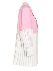 Modern Luxe Plissé-Trim Blazer