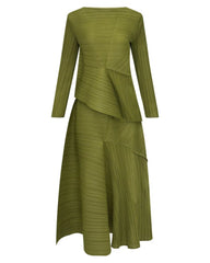 Elegant Plissé Skirt Set