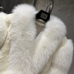 Luxury Fox Fur Long Coat