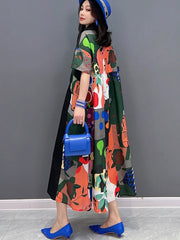 Danielle Mosaic Plant Oversized Dress