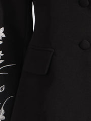 Luxury Floral Embroidered Blazer