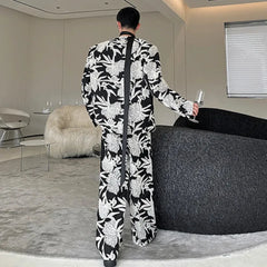 Men’s Premium Floral Print 2-Piece Suit