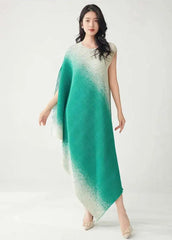 Luxury Pleats Asymmetric Dress