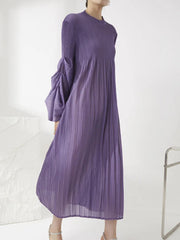 Luxury Pleats Travel Dress