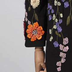 Elegant Bloom Embellished Blazer