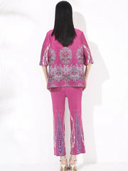 Truly Pleated Fitted Pant Set