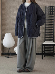 Premium Diamond-Quilted Jacket