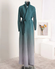 Premium Micro-Pleated Coat