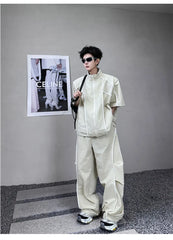 Men's Japanese Streetwear Baggy 2-Piece Set