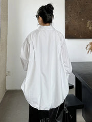 Luxury Poplin Balloon Blouse