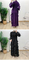 Truly Plissé Ruffle Dress