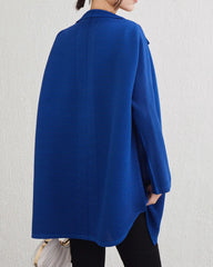 Luxury High-Collar Pleated Blouse