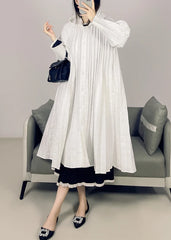 Luxury Plisse Hooded Long Coat