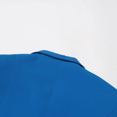Luxury Draped Scarf Blazer