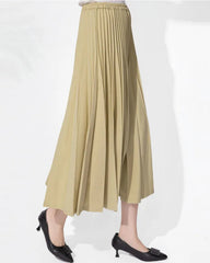 Luxury Pleated Midi Skirt