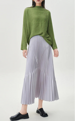 Luxury Relaxed-Fit Pleated Top