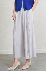 Wide-Leg Plissé Daily Trousers