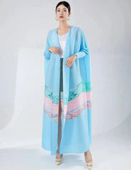Luxury Flowing Plisse Duster
