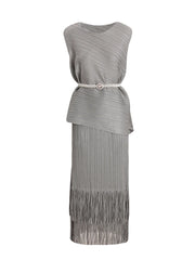 Truly Pleated Tank Top & Skirt