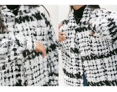 Elegance Retro Luxurious Single Breasted Tweed Coat