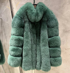 Women's Genuine Fox Fur Coat