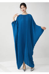 Luxury Designer Pleated Maxi Kaftan Dress