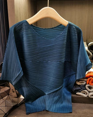 Luxury Sculptural Pleated Top