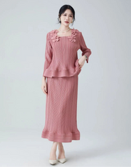 Luxury Pleats 2-Piece Set